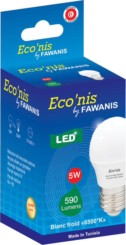 Eco'nis Sphérique 5W E27