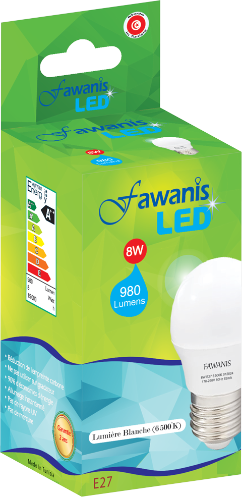 Lampes Faw Sphérique 8W E27
