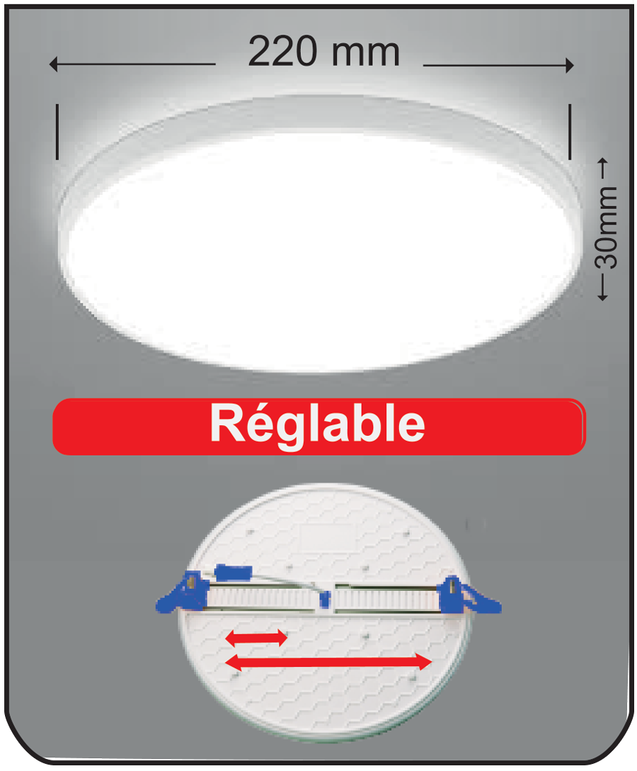 LED panel 3D 36W