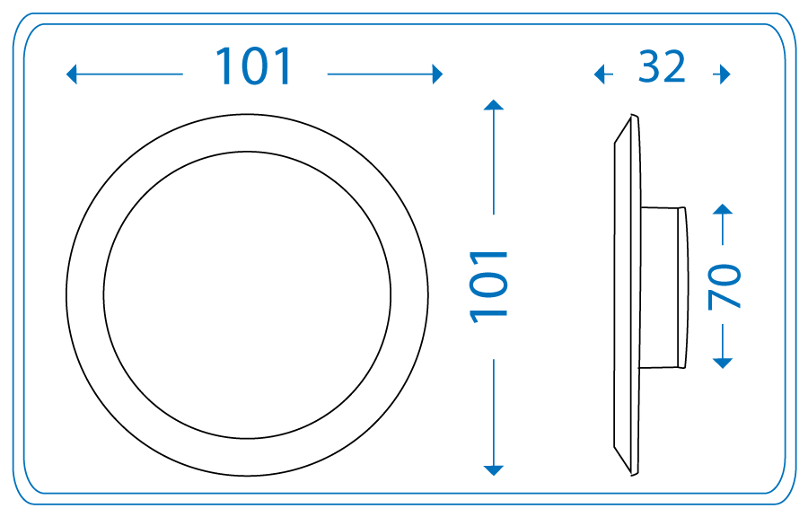 LED panel 6W