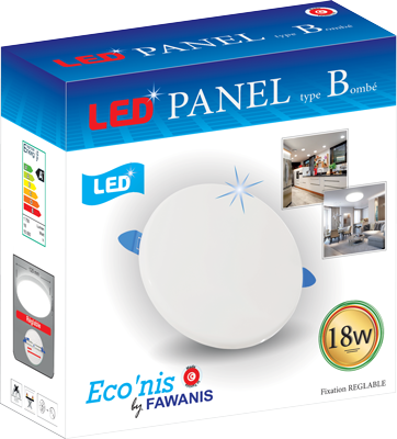 Panel Type Bombé 18W
