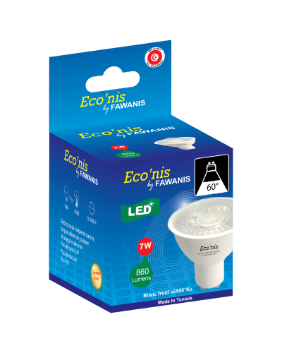 fawanis MR16 GU10 5W jaune
